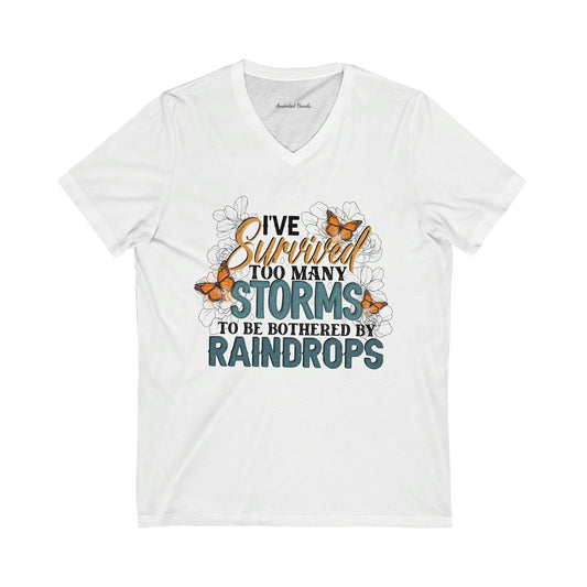 RainDrops Short Sleeve V-Neck Tee